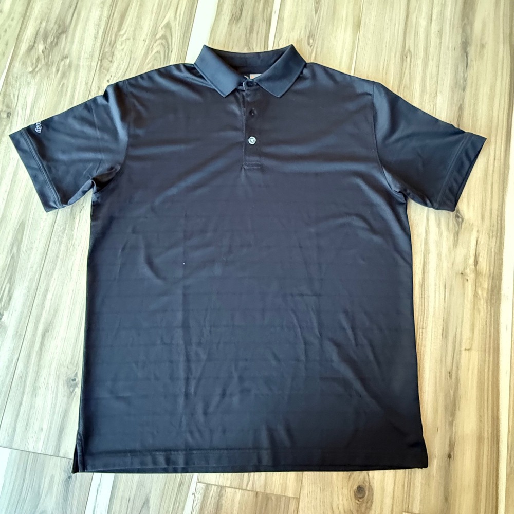 Callaway Golf Polo Shirt Mens Large Black Opti-Dri‎ Performance